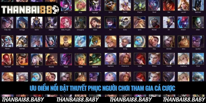 Ưu điểm nổi bật thuyết phục người chơi tham gia cá cược