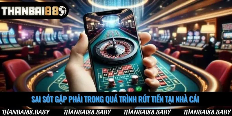 Sai sót gặp phải trong quá trình rút tiền tại nhà cái 