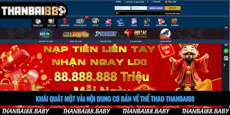 Khái quát một vài nội dung cơ bản về thể thao thanbai88